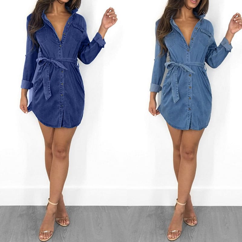 Spring Summer Mini Dress Loose Sexy Ladies Unique Design Long Sleeve Holiday Mini Dresses