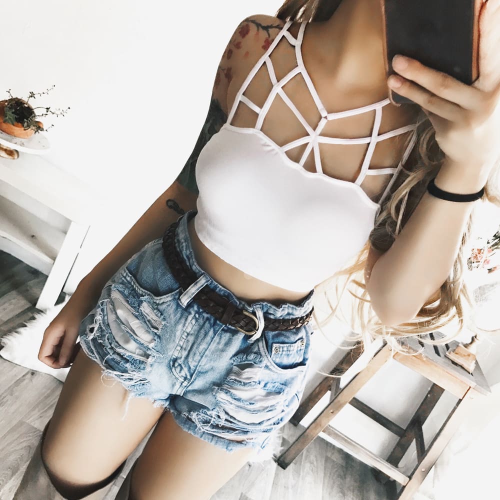 Women Casual Tank Top Vest Blouse Sleeveless Ladies Summer Beach Crop Top Shirt Cami Top