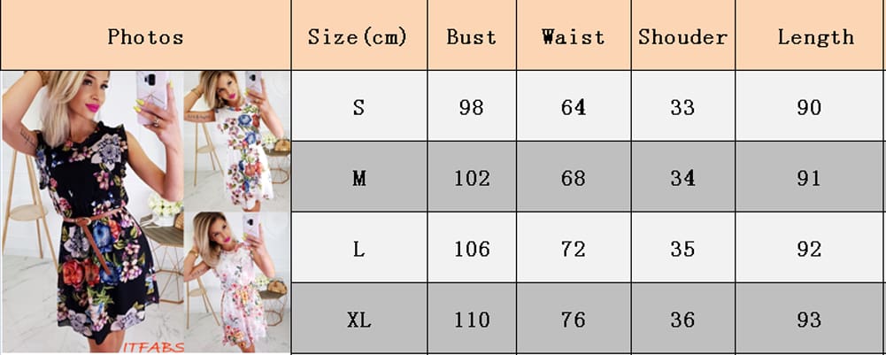 New Elegant Ladies Boho Chiffon Floral Dress Sleeveless Summer Fashion Women Beach Holiday Party Dress Sundress