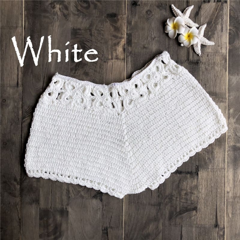 Women Ladies Summer Mini Knitwear Casual Shorts New Fashion Holiday Shorts Hot Swim Board Shorts High Waist Solid Trousers