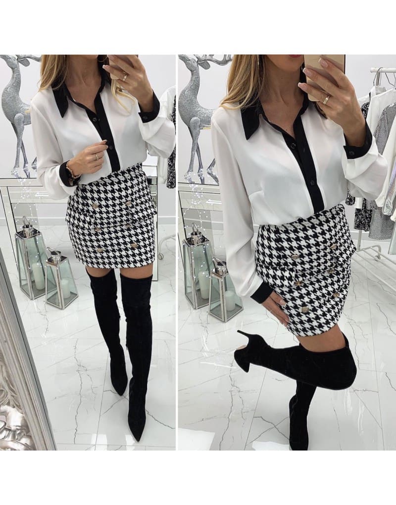 New Fashion Elegant Women Ladies V-Neck Long Sleeve Loose Blouse Workout Solid Casual Tops Shirt Pink/White Tops