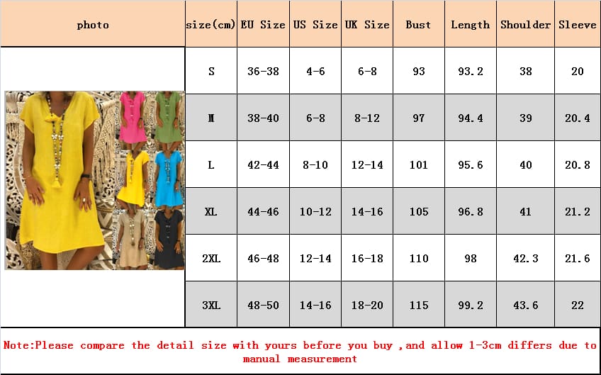 Ladies Women Summer Vestido Short Sleeve T-shirt Dress Solid Cotton Linen Casual Loose Dress Holiday Sundress