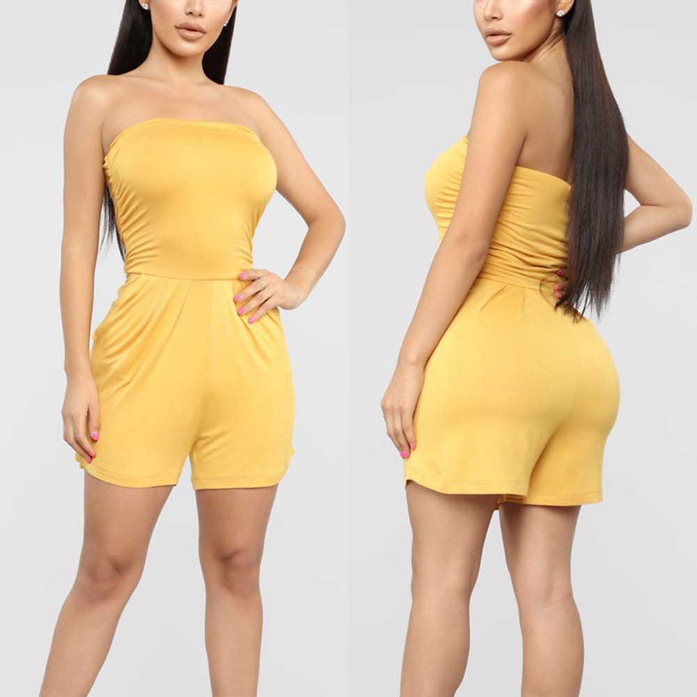 New Women Ladies Clubwear Summer Playsuit Bodycon Sexy Off Shoulder Tube Tops Party Jumpsuit Romper Trousers