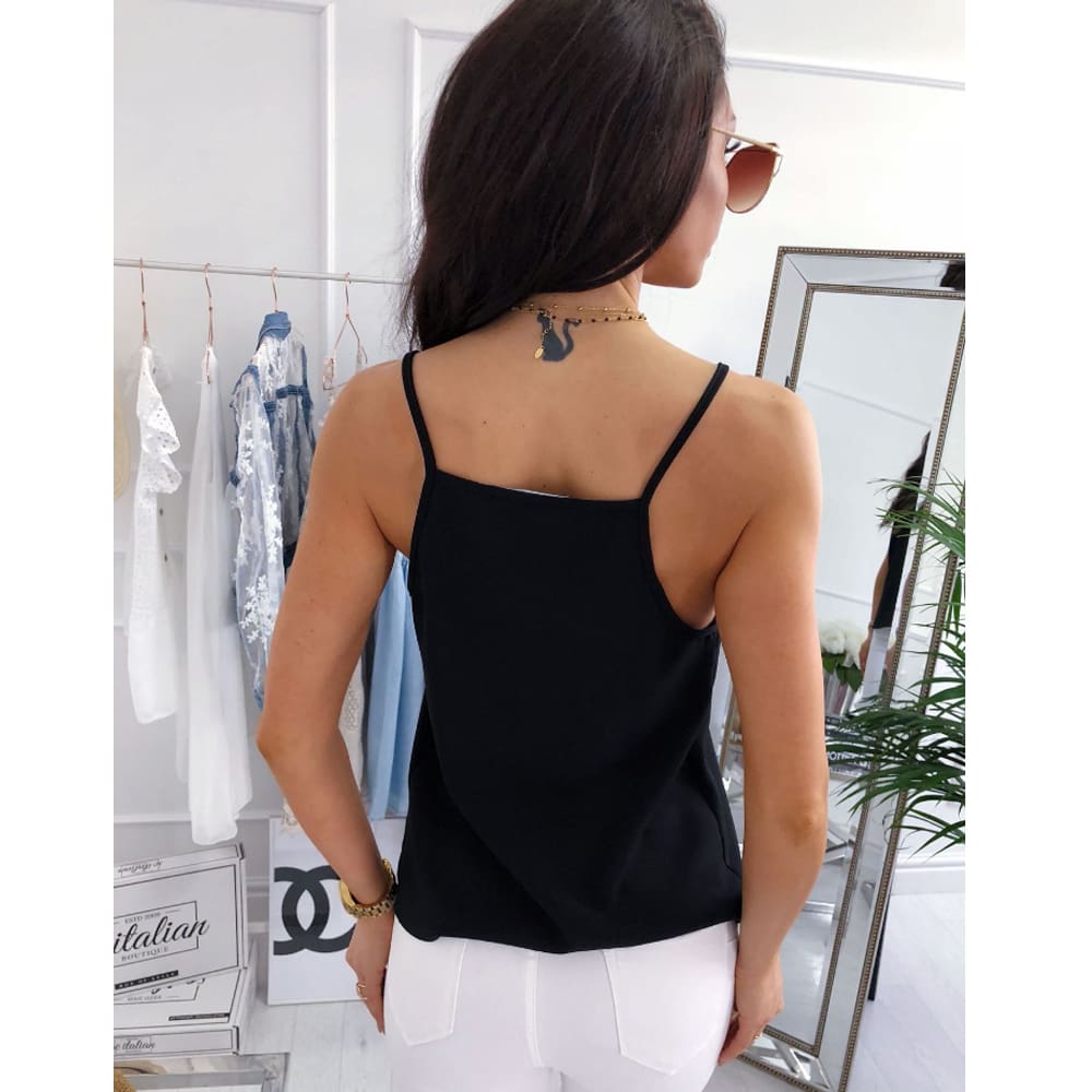 Women Lace Vest Sleeveless Loose Camisole Fashion Ladies Summer Beach Casual V-Neck Tank Tops Blouse Shirts