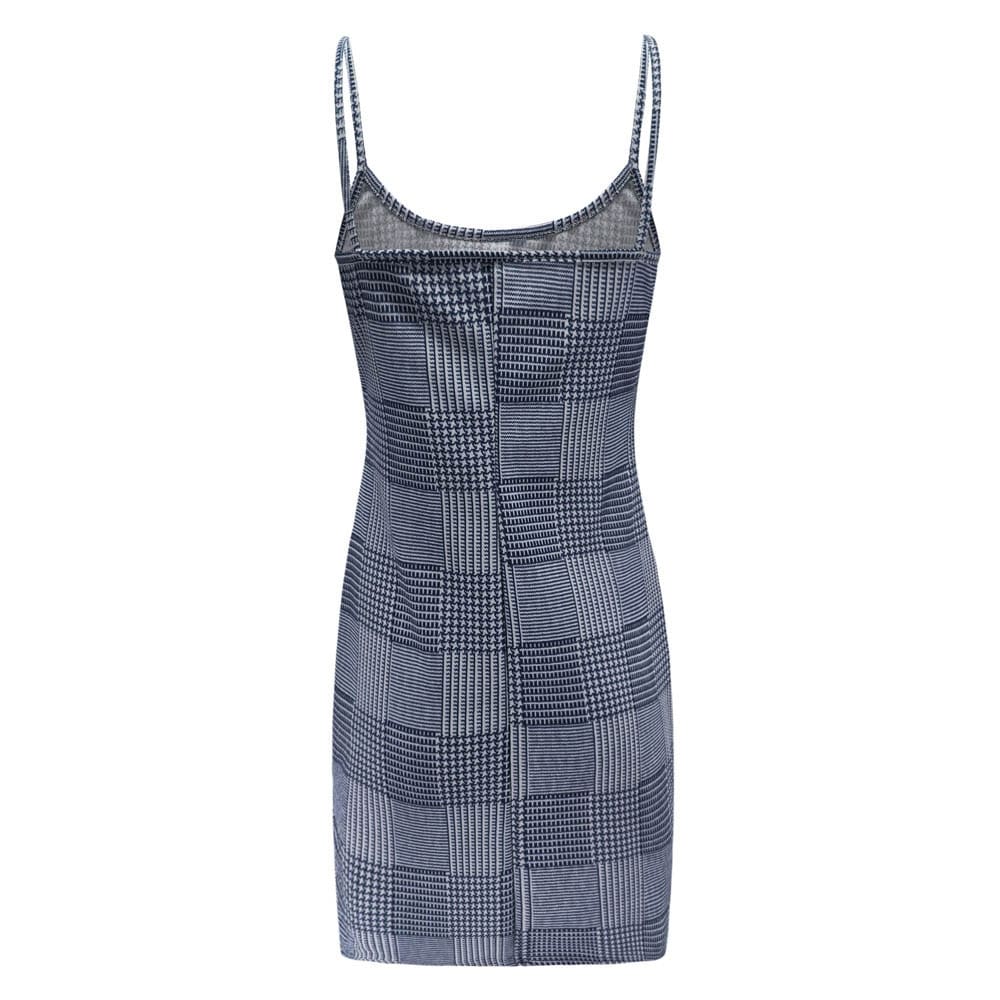 Best Sale Plaid Spaghetti Strap Mini Bodycon Dress Women Wear