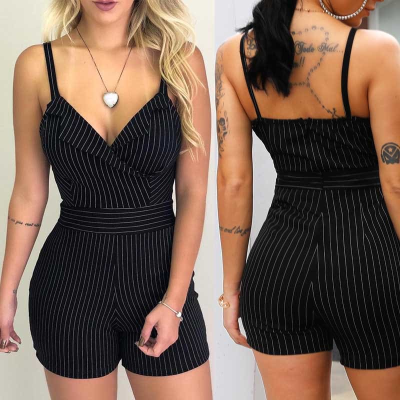 Womens Jumpsuit Sexy Ladies Boho Playsuit Summer Beach Casual Bodycon