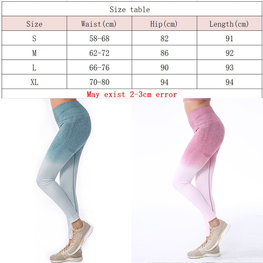 Fashion Women Sport Pants Stretch High Waist Fitness Leggings Running Gym Scrunch Trousers Casual Pants