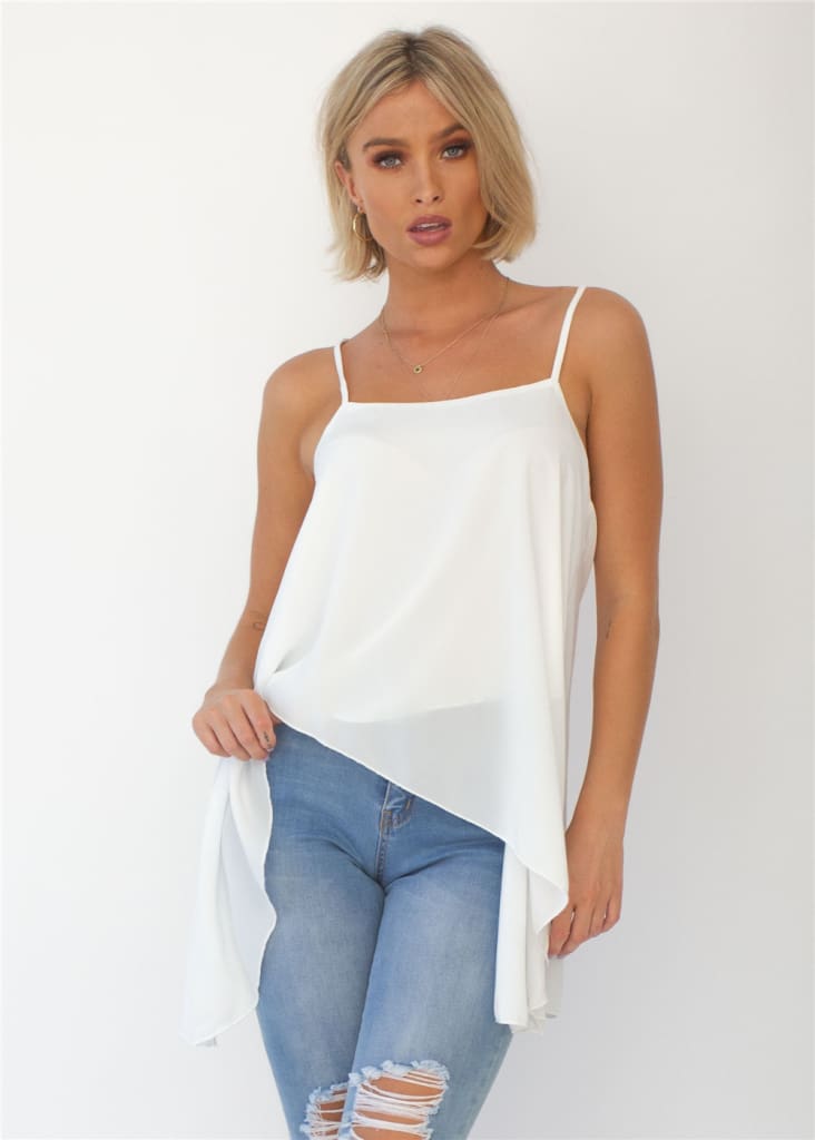 New Women Ladies Vest Tank Top Chiffon Long Loose Solid Beach Casual Swing Cami Tops Blouse Summer Clothes