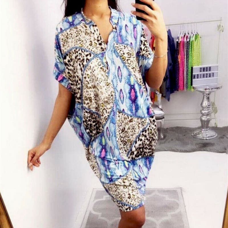 Hot Women Boho Batwing Sleeve Maxi Dress Fashion Floral Summer Beach Ladies Casual Loose Long Sundress New