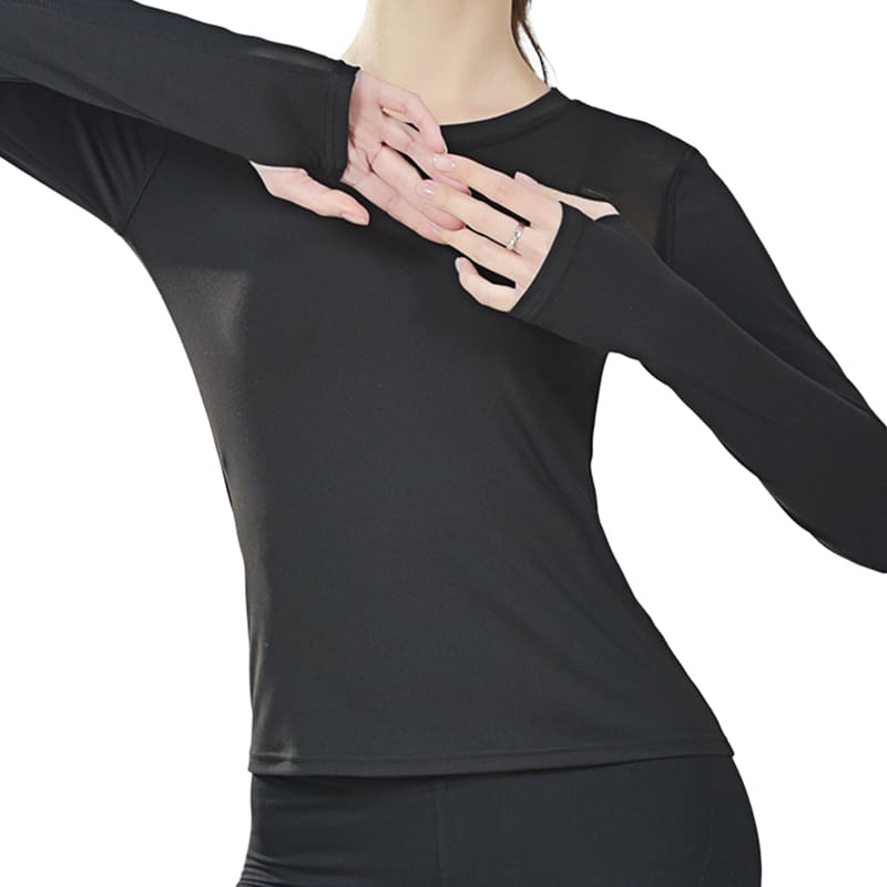 New Women Long Sleeve Fitness Gym Running T-Shirt Quick-Dry Active Sport Top Training Solid Casual T-shirts