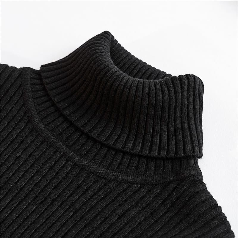 Autumn winter Women Knitted Turtleneck Sweater Soft Elasticity Pullovers