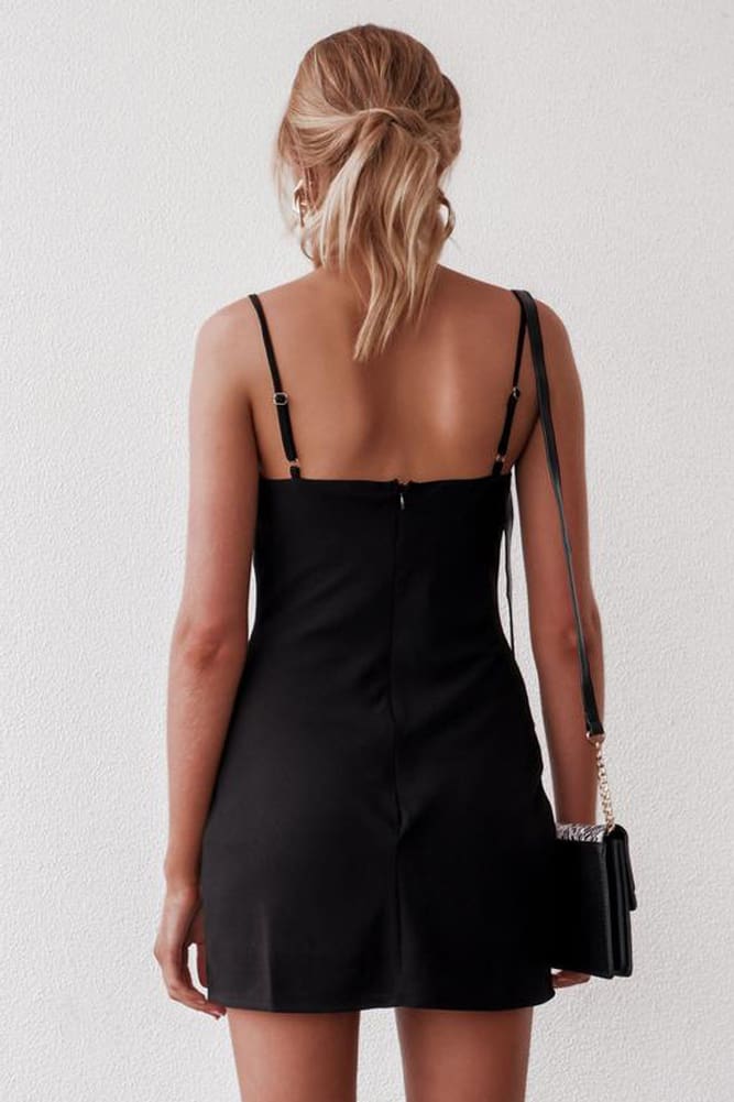 Women Holiday Strappy Bodycon Sleeveless Slim Black Dress Ladies Summer Beach Party Mini Sundress New