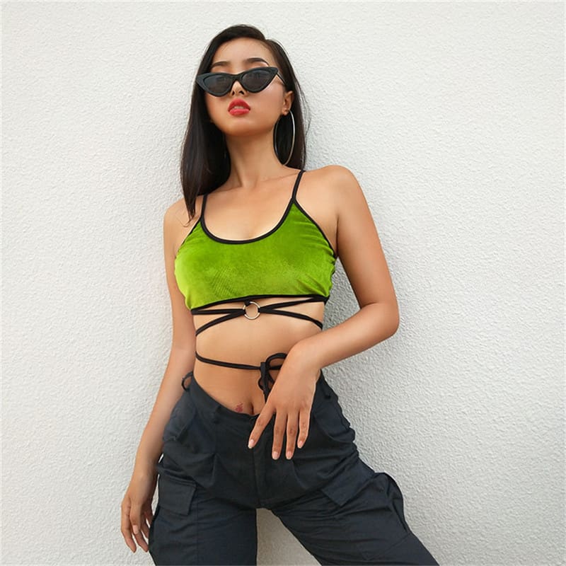 Hot Women Sexy Fashion Summer Skinny Crop Tanks Camisole Skinny Nightclub Party Beach Stylish Short Tanks Sun-Tops