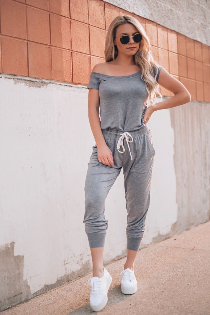 Women Casual Boho Off Shoulder Jumpsuit Women Solid Loose Romper Bodysuit Long Pant Trousers Summer Clothes