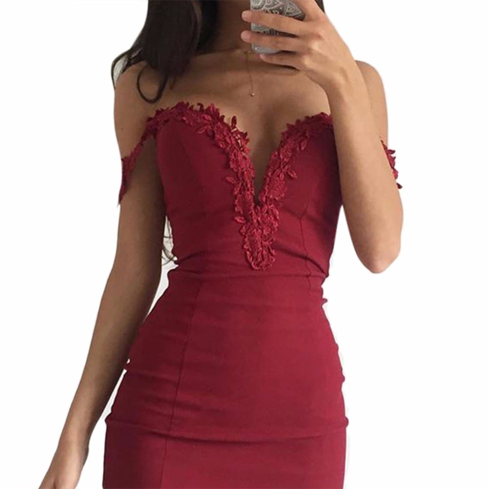 Vrouwen Zomer Jurk Sweetheart Hals Lace Slim Vrouw Mini Jurk