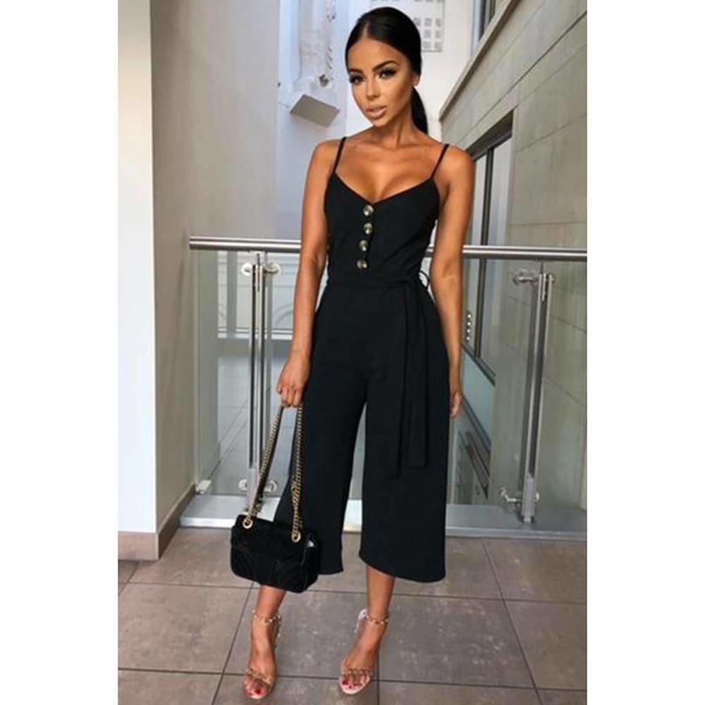 Summer Women Ladies Clubwear Playsuit Fashion Bodycon Party Jumpsuit Romper Trousers Casual Loose Linen Cotton Jumpsuit