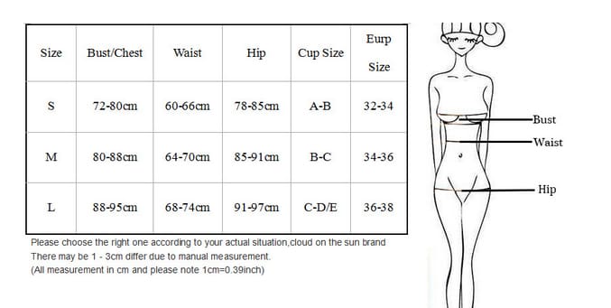 Bikini Set Push-up Bra High Waist Strapless Swimsuit Swimwear Beachwear