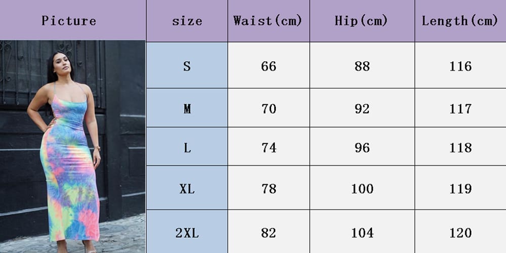 New Women Backless Holiday Beach Strappy Bodycon Dress Summer Tie Dyeing Party Slim Dresses Clubwear