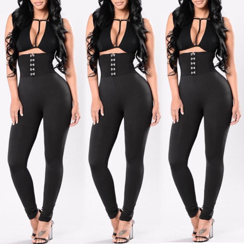 Fashion Womens High Waist Leggings Ladies Casual Skin Slim Sports Gym Running Fitness Long Pants Trousers