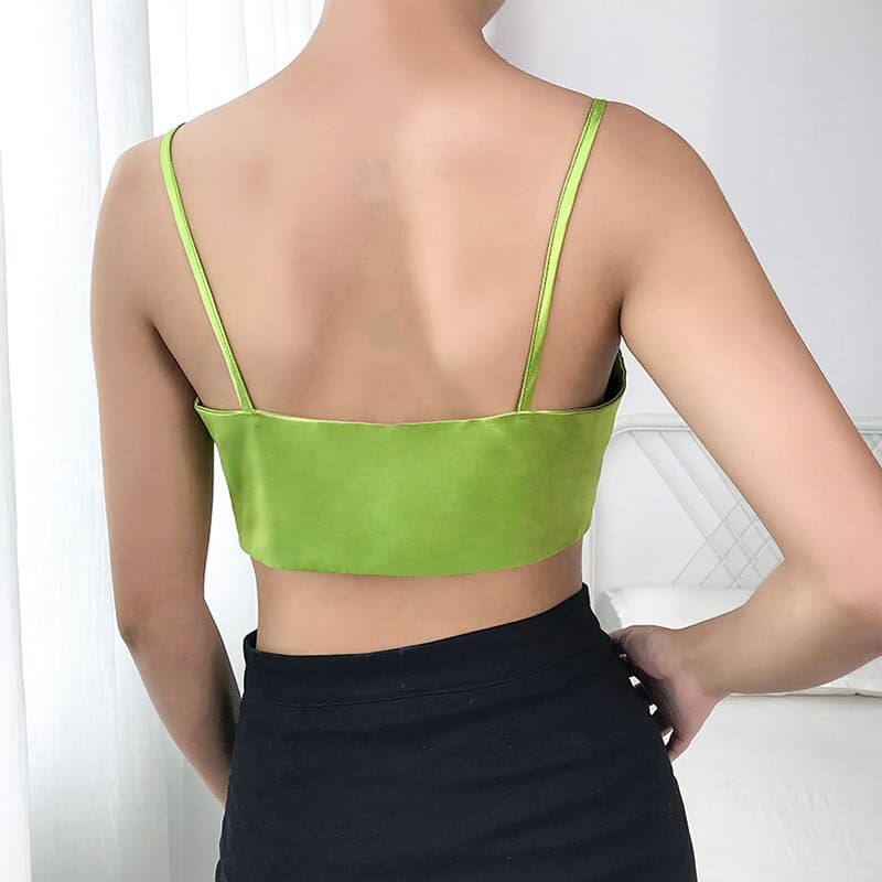 Women Crop Top Summer Casual Tank Tops Ladies Beach Club Shirt Vest Wrap Chest Bra Camisole Blouse Summer Clothes