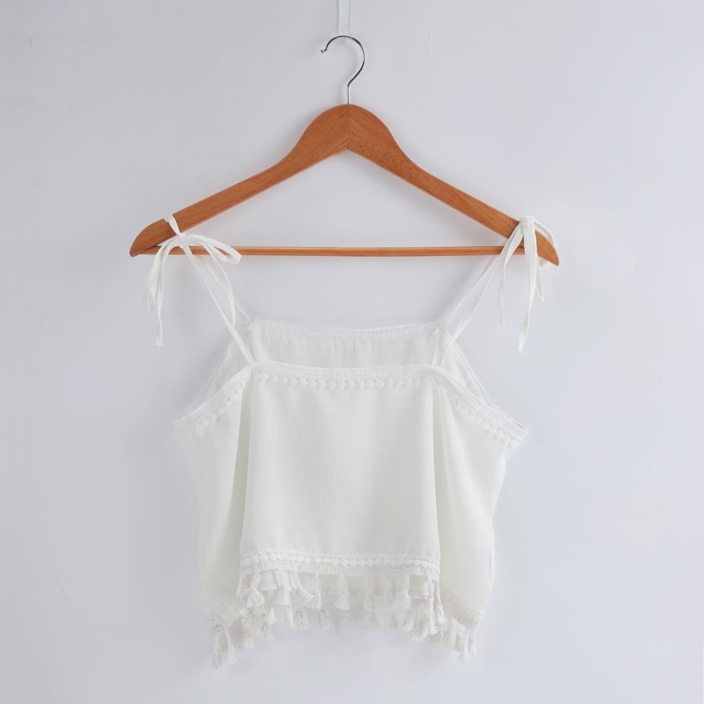 2019 Fashion Women Summer Tassel Vest Tops Sleeveless Blouse Casual Camis Tank Tops Femme Casual Vest