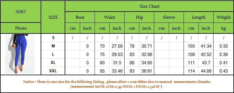 Women High Waist Pants with Waist Belt Elegant Casual Fashion Trousers