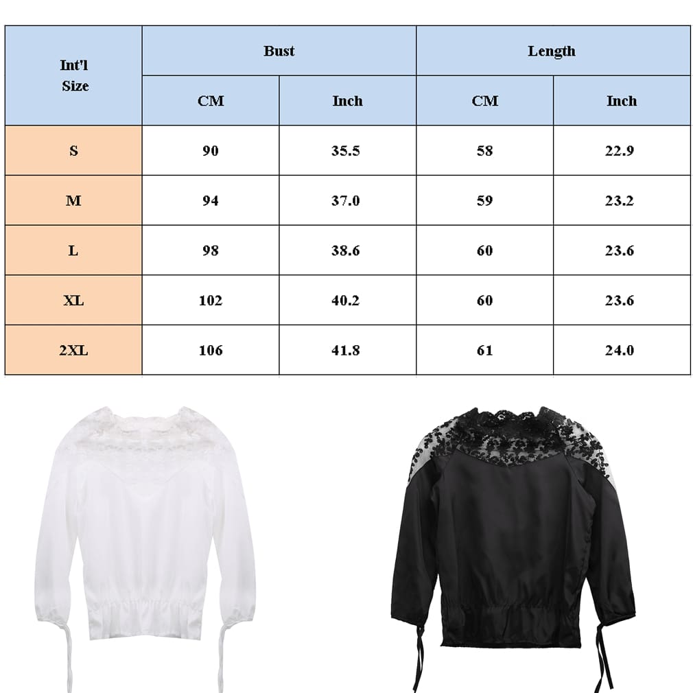 Womens Chiffon Lace Blouse Ladies Casual Summer 3/4 Sleeve Loose Tops Solid Blouse Elegant Lady Office Tops