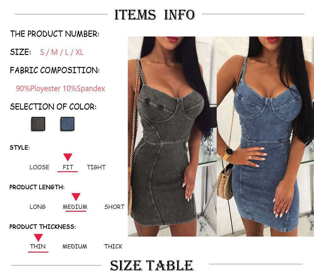 New Womens Denim Bodycon Bandage Short Mini Dress Sexy Ladies Sleeveless Summer Cocktail Club Holiday Sundress