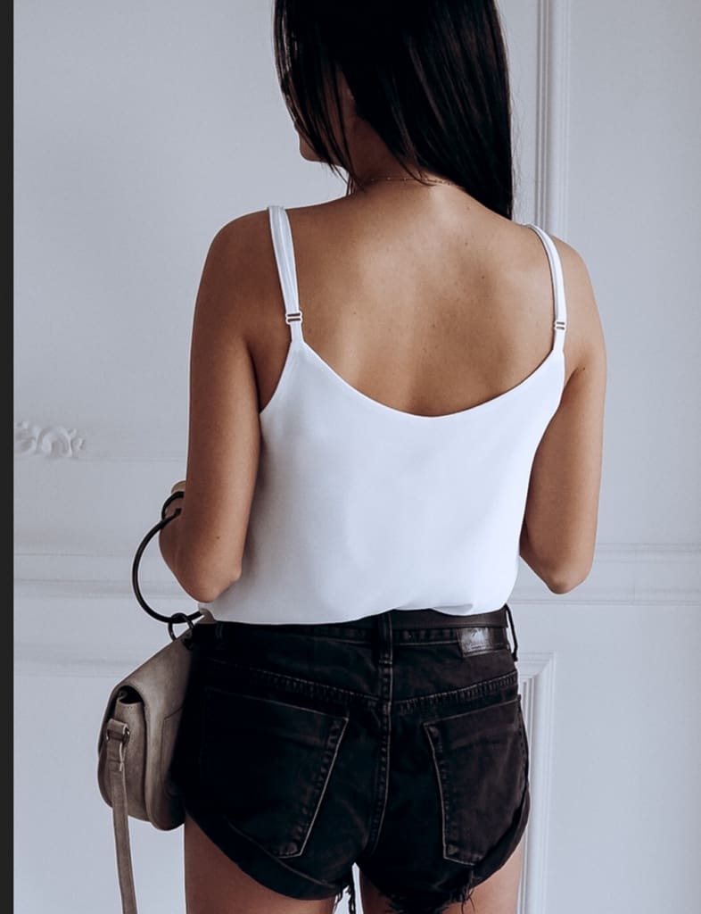 Women Casual Summer Top Sleeveless Off Shoulder Vest Ladies Plain Tank V Neck Loose Tops Shirt Femme Clothes