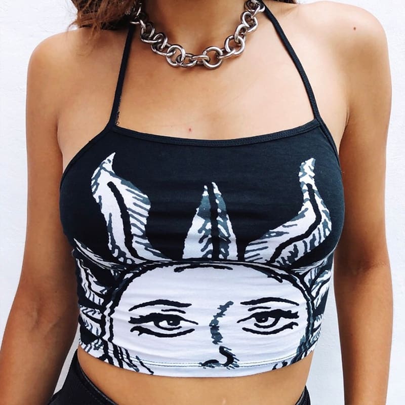 Women Summer Casual Halter Strappy Bustier Bralette Corset Vest Ladies Sleeveless Beach Slim Crop Top Shirt Cami Top