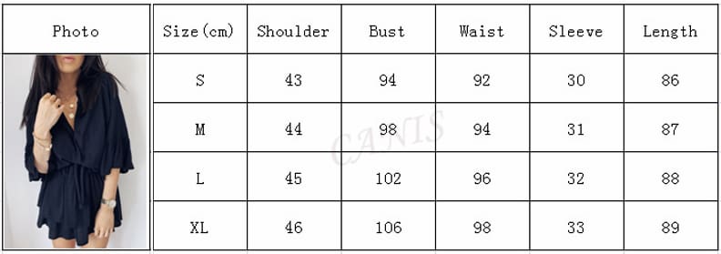 Women Sexy Ruffle Office Dress Turn Down Neck 3/4 Petal Sleeve Elastic Waist Mini Pleated Dress Summer Beach Party Sundress