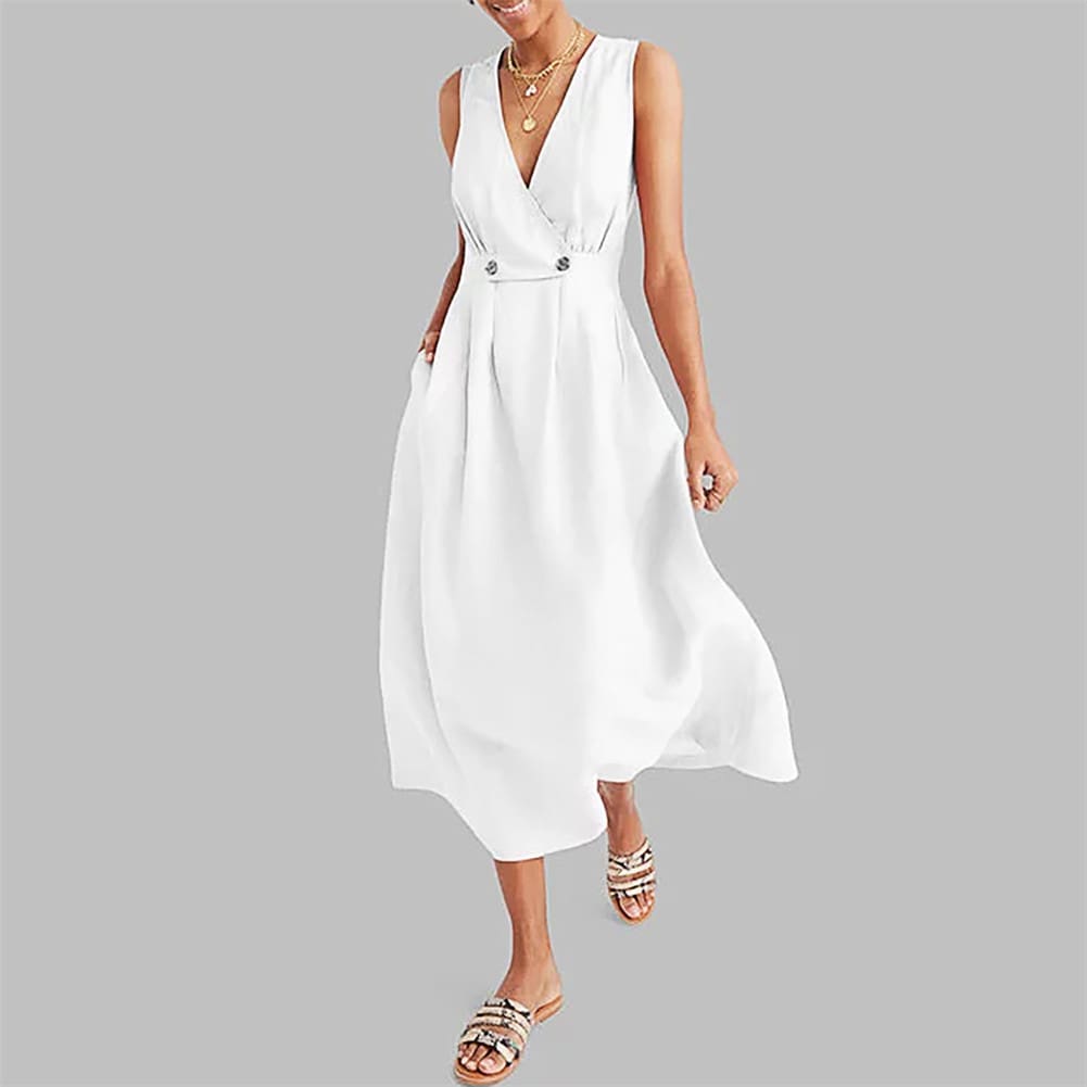 Elegant Women Ladies Summer Boho Dress Evening Party Beach Dresses Sundress