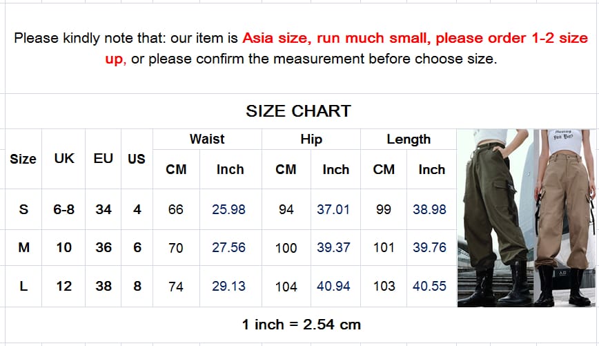 Women Loose Causal Trousers Costume High Waist Chain Combat Cargo High Waist Harem Hip Hop Outdoor Military Pocket Pants