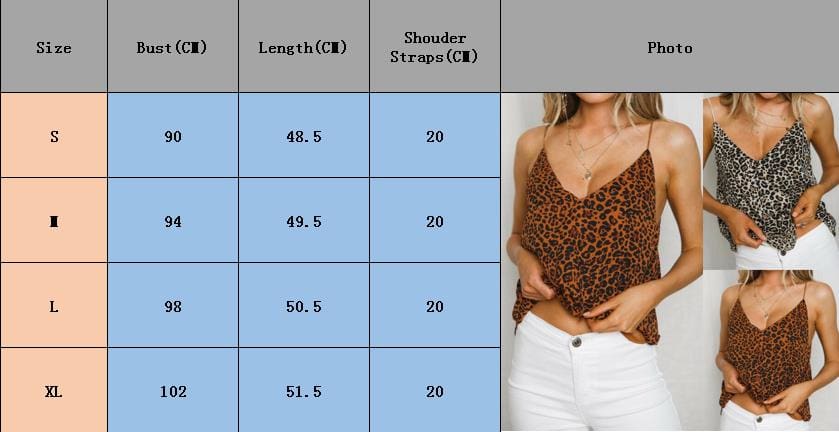 Women Summer Leopard Strappy Vest Top Ladies Fashion Camisole Sleeveless Shirt Blouse Casual Tank Tops