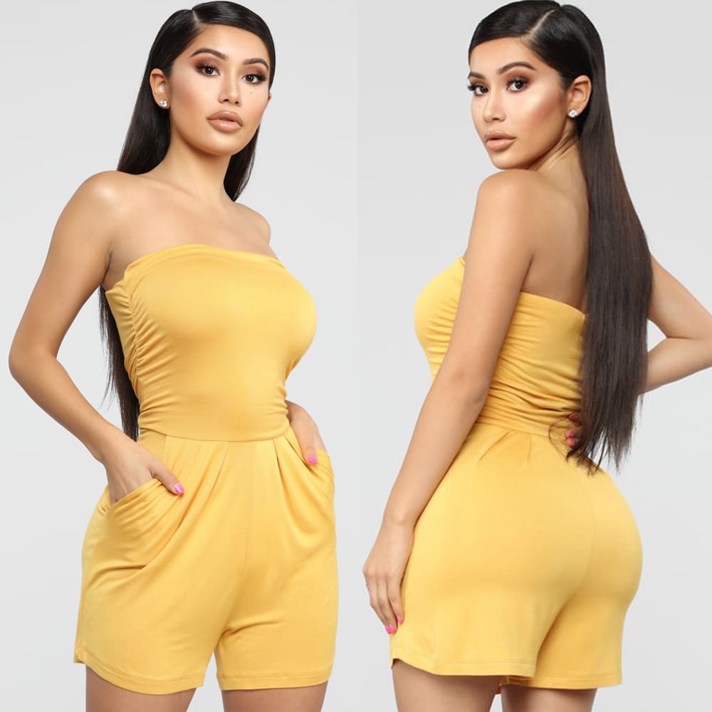 New Women Ladies Clubwear Summer Playsuit Bodycon Sexy Off Shoulder Tube Tops Party Jumpsuit Romper Trousers