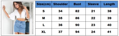 New Women Ladies Loose V-Neck Pullover Crop Tops Summer Sexy Frill Bralet Boobtube Top Party Blouse Casual