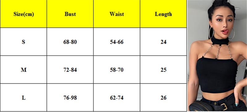 Women Casual Tank Top Vest Blouse Ladies Sexy Chain Halter Sleeveless Summer Beach Crop Top Shirt Cami Top