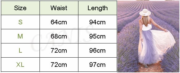 Ladies Elegant Double Mesh Skirts Pleated Long Maxi Dress Skirt Womens Beach Beautiful Lace New Light Purple Wear Hot Sale