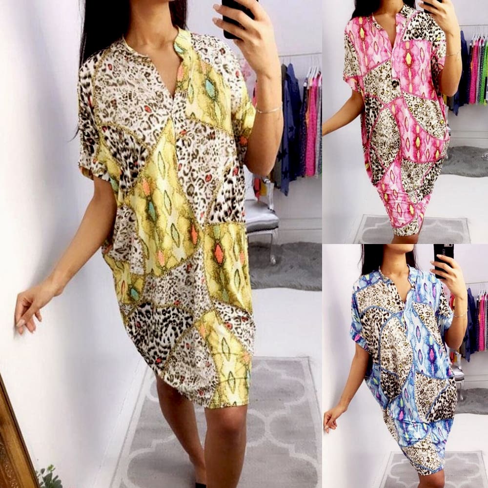 Hot Women Boho Batwing Sleeve Maxi Dress Fashion Floral Summer Beach Ladies Casual Loose Long Sundress New