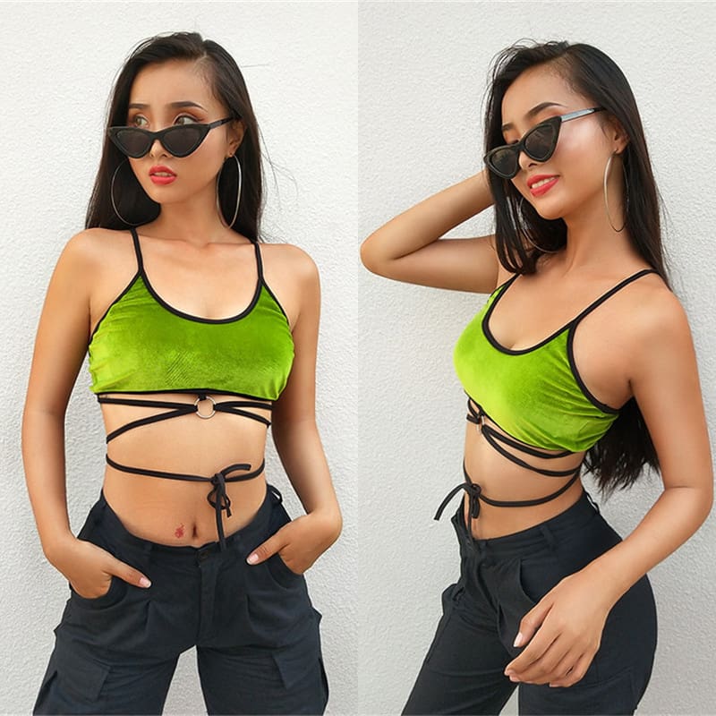 Hot Women Sexy Fashion Summer Skinny Crop Tanks Camisole Skinny Nightclub Party Beach Stylish Short Tanks Sun-Tops