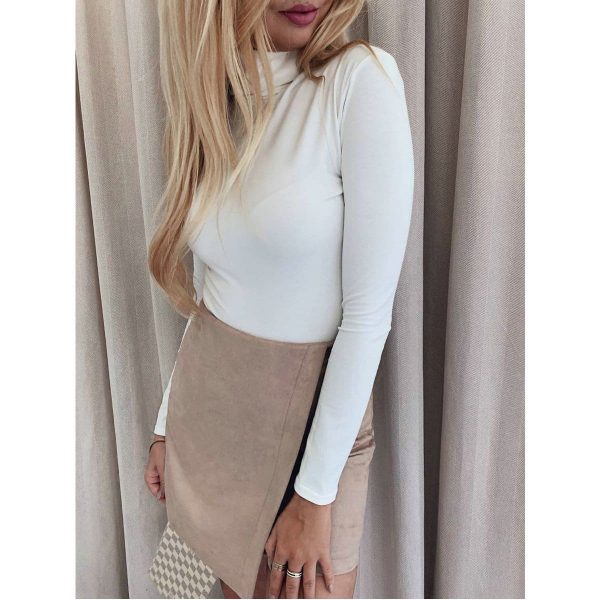 The Best Irregular Lady Skirt Female Summer Solid High Waist A-line Mini Skirt Online - Takalr