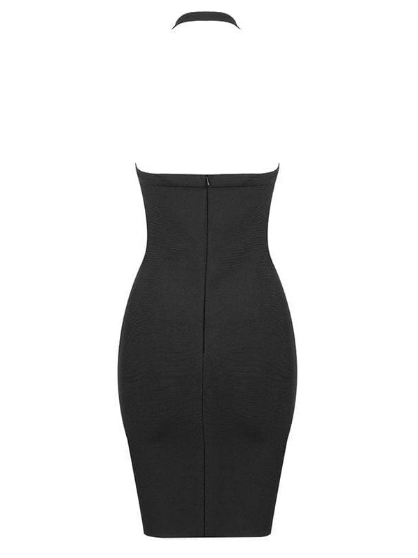 The Best Lace Skinny Bandage Dress Backless Evening Dress Online - Takalr