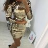 The Best Ladies Formal Evening Party Sexy Sequin Club Short Dresses Sexy Vestidos Autumn Dresses Women Golden Sequins Bodycon Dress Online - Source Silk