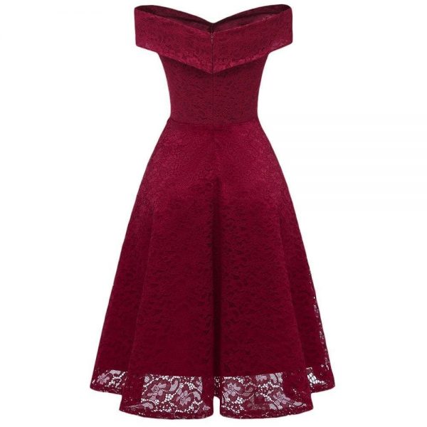 The Best Lente Zomer Vrouwen Hollow Out Party Jurken Vrouwelijke Vintage Jurk Online - Source Silk