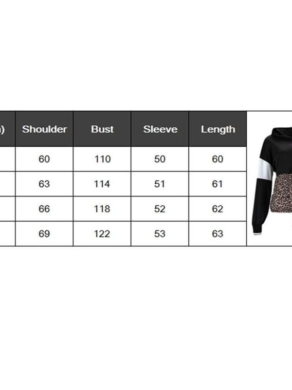 The Best Leopard Hoodies Women Female Long Sleeve Contrast Color Hooded Sweatshirt Hoodie Tracksuit Fall Coat Casual Sportswear Online - Source Silk