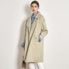 The Best Light Khaki Windbreaker Female Long Loose Coat Online - Takalr