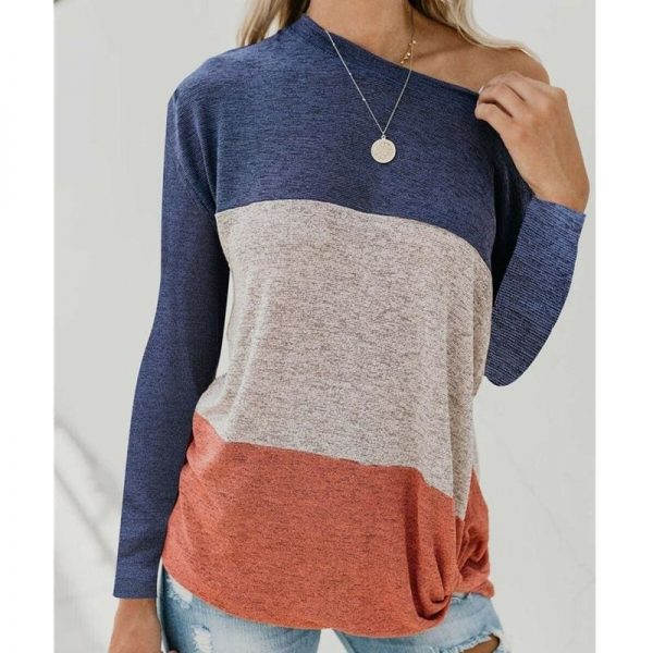 The Best Long Sleeve Autumn Pullover Blouse Loose Baggy Jumper Shirt Top Online - Takalr