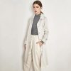 The Best Loose Ties Windbreaker Female Middle Long British Lapels Jacket Online - Takalr