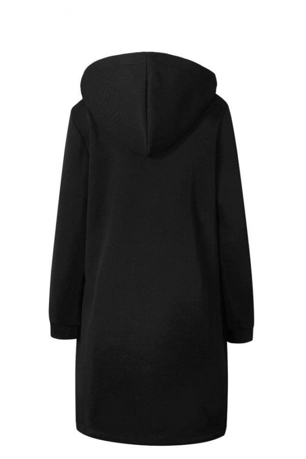 The Best New Autumn Winter Women Casual Long Zipper Hooded Jacket Sweatshirt Online - Takalr