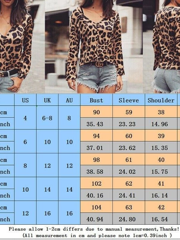 The Best New Boho Women Summer Casual Leopard Shirt Tops OL Ladies Casual  Long Sleeve Blouse Beach T-Shirt Women Clothes Online - Source Silk